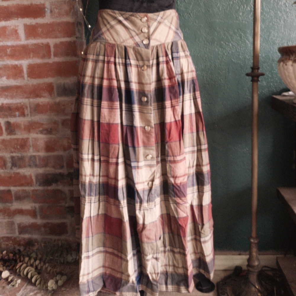 Vintage Plaid Skirt